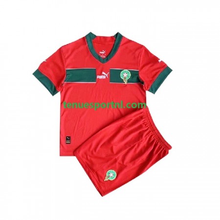 Fotballdrakt Marokko Barn Hjemmetrøye World Cup 2022 Kortermet